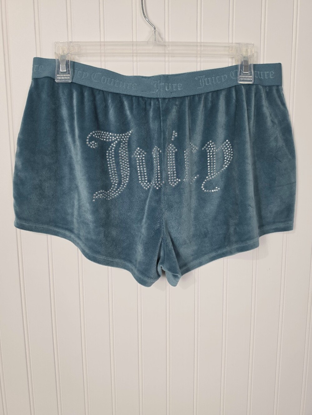 Juicy Couture | Velour Rhinestone Pajama Shorts Large